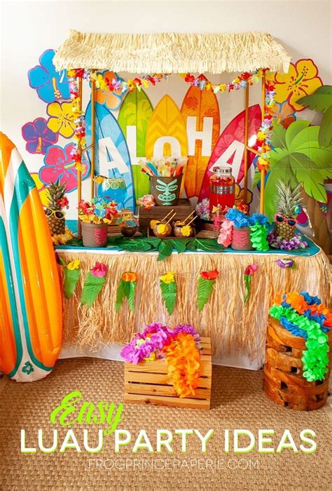 hawaiian luau party decorations|where to buy luau decorations.